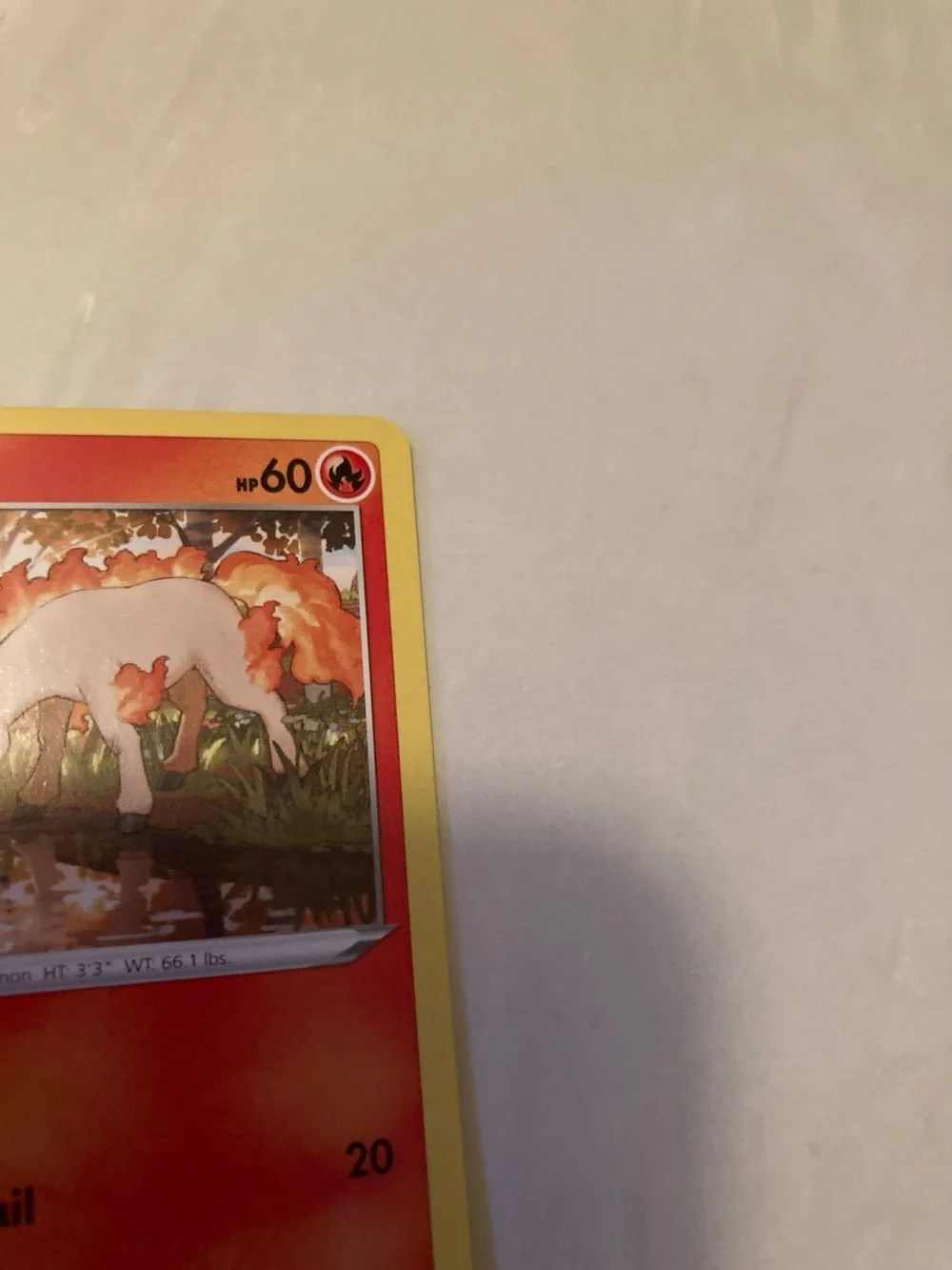 Pokemon Ponyta Red Orange Yellow Trading Card